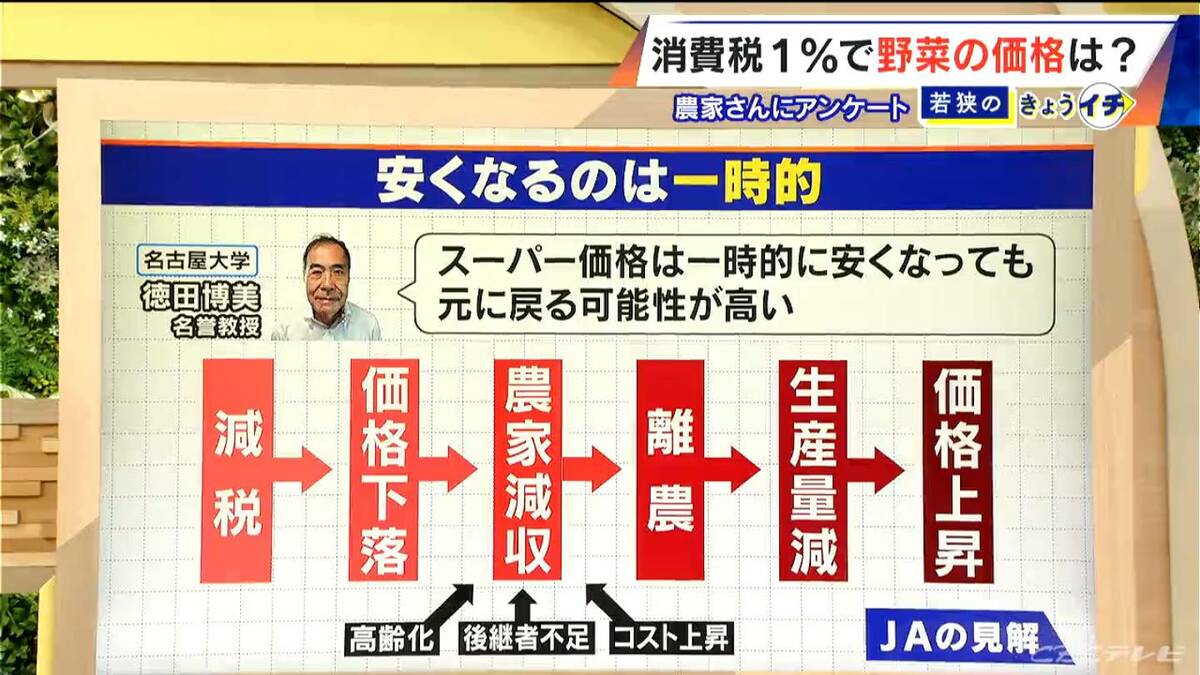 食料品消費税1％で野菜の価格どうなる？ 農家は減税の影響を受ける可能性も