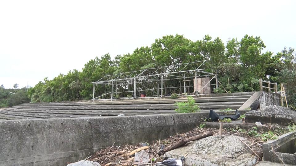 辺野古の「テント村」復旧へ　台風接近で一時撤去