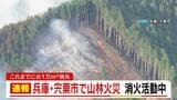 兵庫・宍粟市で山林火災…約1万平方メートル焼失「気が付いたら出火していた」 現在も消火活動中 人的被害は現時点で確認されず|TBS NEWS DIG
