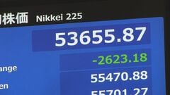 日経平均株価 一時2600円超の下落 イラン情勢混乱長期化の懸念| TBS CROSS DIG with Bloomberg