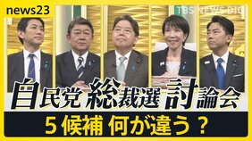 【自民党総裁選】一番実現したい物価高対策は？どの野党と連携？「政治とカネ」は決着済み？外国人政策は？“ポスト石破”5人の候補に問う【news23】|TBS NEWS DIG
