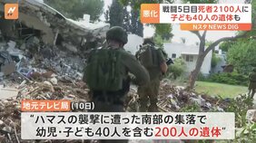 イスラエル南部の集落で子ども40人の遺体見つかる　住民「ずっと銃声や爆発音」「悪夢のようだ」|TBS NEWS DIG