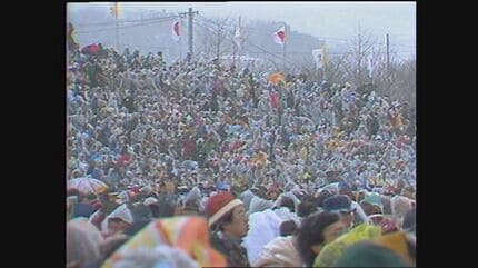 ローマ教皇が初来日 ヨハネ・パウロ2世が大雪の中でミサ 1981(昭和56
