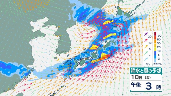 【気象情報】近畿地方 10日夜遅くにかけて竜巻などの激しい突風や落雷、急な強い雨に注意 【雨と風のシミュレーション】 | 富山のニュース|天気・防災|チューリップテレビ