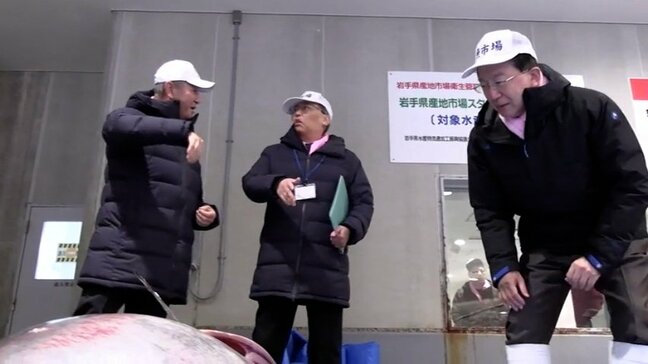達増知事の仕事始めは大船渡市から　山林火災の復興や一年の豊漁を祈願　仮設住宅で被災者と懇談も　岩手|TBS NEWS DIG