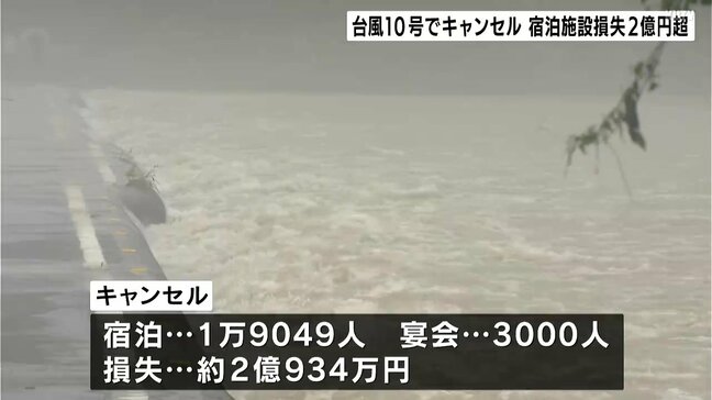 「日向灘地震とあわせて夏の稼ぎ時に多大な影響を受けた」台風10号影響　高知県内で宿泊・宴会キャンセル相次ぐ　損失は２億円超え　|TBS NEWS DIG