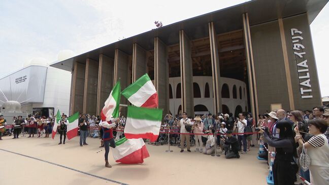 1日限りのスケートリンクも！屈指の人気“イタリア館”は夜を待たずにクロージングセレモニー 話題の海外パビリオンに多くの人が…大阪・関西万博最終日|TBS NEWS DIG