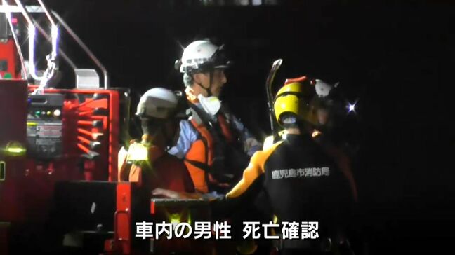 車が海に転落し車内の男性死亡　70代男性と判明　鹿児島市七ツ島|TBS NEWS DIG