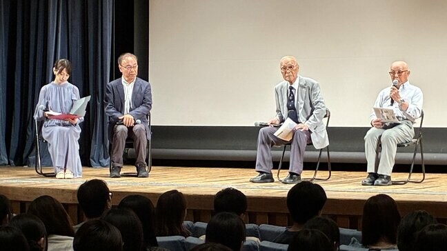 「玉音放送を聞いたときは?」101歳のシベリア抑留体験者と98歳の元少年飛行兵が若者の質問に答え訴えた言葉 TBS DOCS舞台『パイロット』学生向け上映会|TBS NEWS DIG