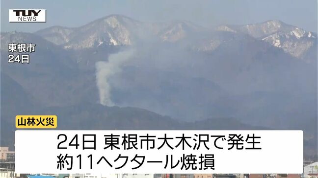 発生から9日目で鎮火確認　東根市大木沢の山林火災　およそ11ヘクタール焼ける（山形）|TBS NEWS DIG