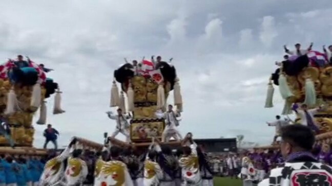 “新居浜太鼓祭り”を世界にPR 大阪・関西万博で新居浜の太鼓台が演技 「かきくらべ」を披露し会場を盛り上げる|TBS NEWS DIG