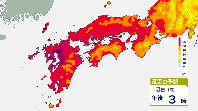 島原市で39.8度　長崎県で観測史上最高気温更新（午後3時現在）|TBS NEWS DIG