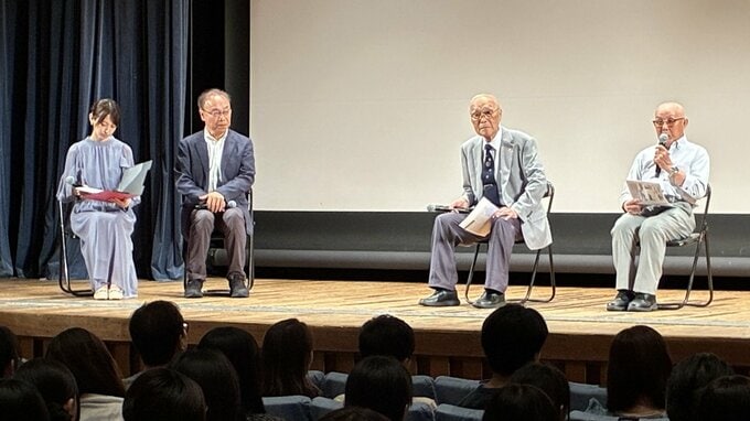 「玉音放送を聞いたときは？」101歳のシベリア抑留体験者と98歳の元少年飛行兵が若者の質問に答え訴えた言葉　TBS DOCS舞台『パイロット』学生向け上映会|TBS NEWS DIG