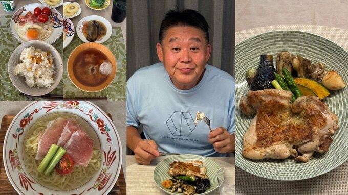 【 花田虎上 】　1日の食事メニューをブログで順次投稿　妻との冷やしラーメンランチや夜の「チキン×焼酎」晩酌ショット公開|TBS NEWS DIG
