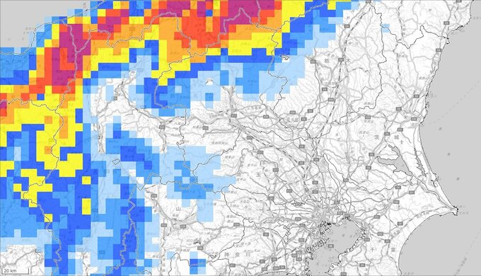 【関東甲信気象情報・最新】関東北部40㎝・甲信60㎝の降雪予想　積雪や路面の凍結による交通障害に警戒・注意を　さらにその後も20㎝～30㎝の雪予想【大雪と雨のシミュレーション13日まで】|TBS NEWS DIG
