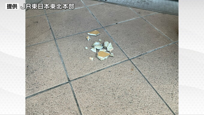 強風の影響か　JR仙台駅の外壁タイルが約18メートル下に落下　けが人なし　|　宮城のニュース│tbc NEWS│tbc東北放送