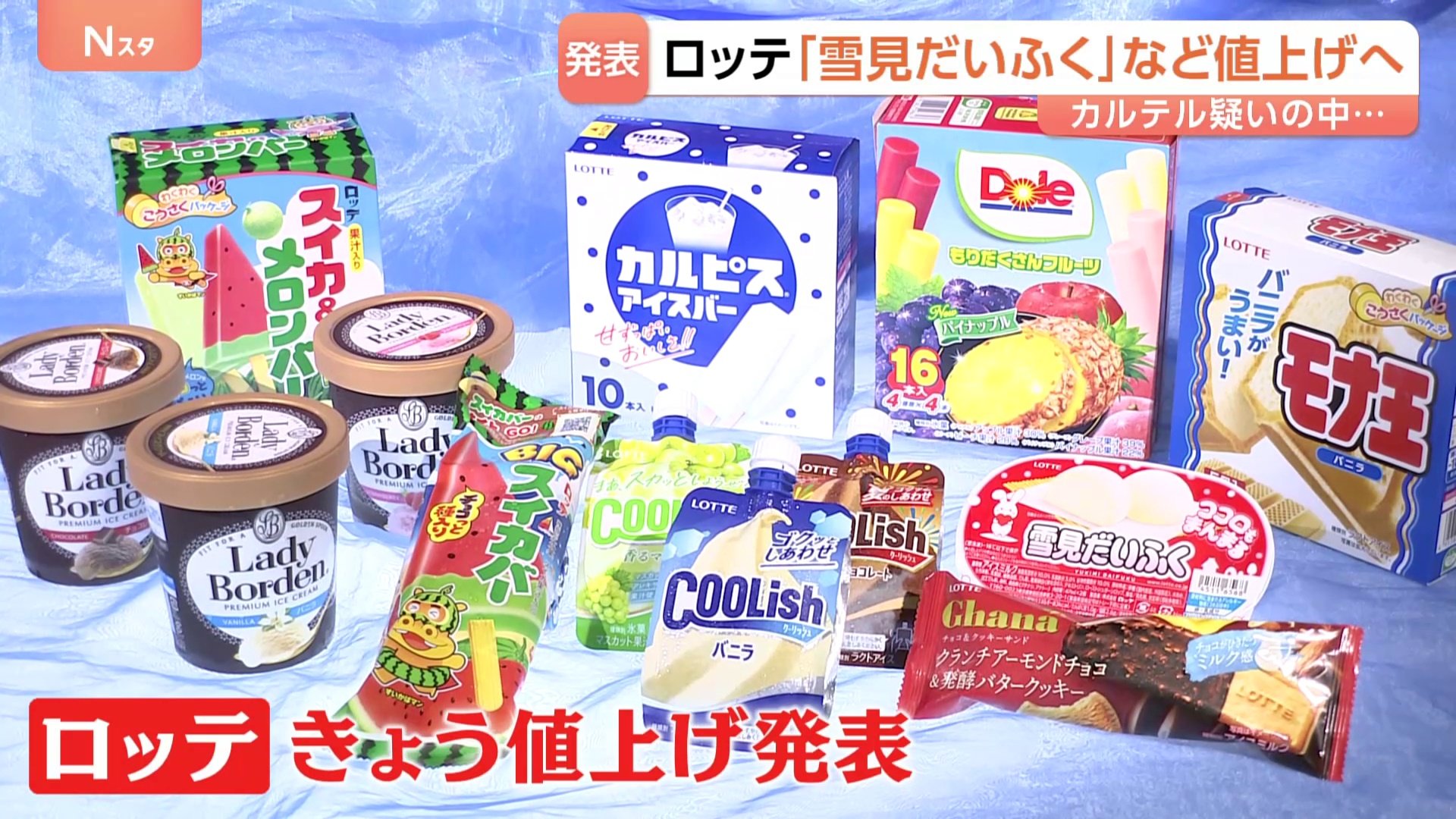 ロッテ「雪見だいふく」「BIGスイカバー」など値上げへ アイスメーカー
