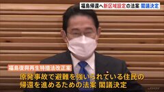 福島住民帰還に向け「新区域」設定・除染へ　政府が福島復興再生特措法の改正案を閣議決定| TBS CROSS DIG with Bloomberg