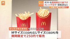 マクドナルドのフライドポテト、最大34％オフに　オレンジ不足で一部商品を休止| TBS CROSS DIG with Bloomberg