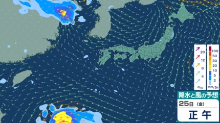 台風情報】最大瞬間風速60m/sへ…中心気圧960hPaの「強い勢力」にまで
