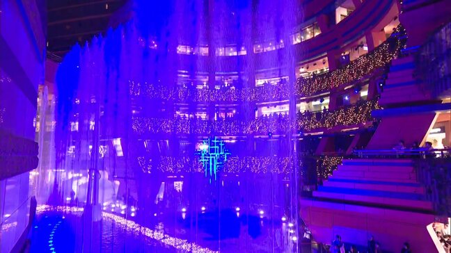 【キャナルシティ博多】プロジェクションマッピングとイルミネーションが連動する幻想的なショー　11月16日から12月25日まで|TBS NEWS DIG