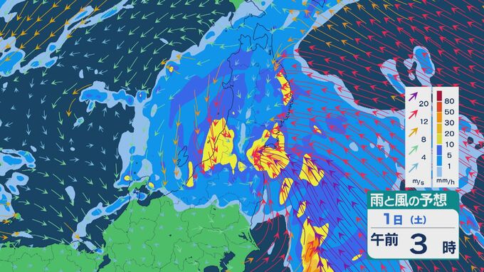 週末は低気圧が“急速に発達” 10月31日(金)は九州から関東で雨強まる 11月1日(土)は東北や北海道で警報級の大雨で大荒れのおそれ 雨と風シミュレーション |TBS NEWS DIG