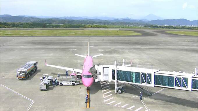 強風のため富士山静岡空港で一部の便に影響 名古屋や中部国際へダイバート 新千歳への1便が欠航【5月11日午後6時現在】|TBS NEWS DIG