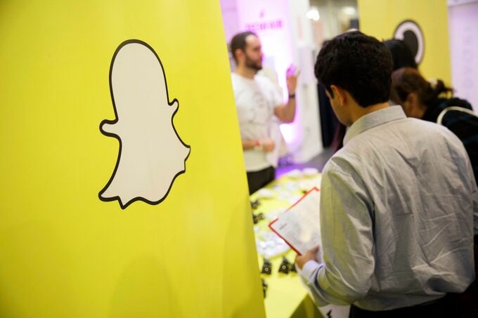 「Snapchat」運営会社の株価下落－中東の戦争が広告収入に打撃