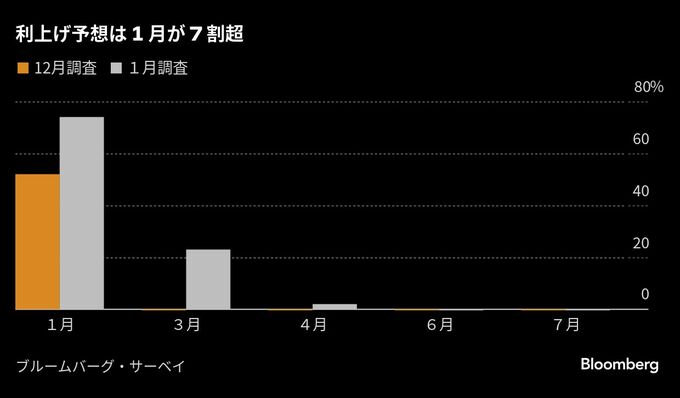 エコノミストの７割超が追加利上げ予想、来週の日銀会合－サーベイ