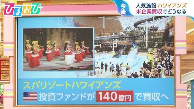 「ハワイアンズ」米投資ファンドが140億円で買収へ　リニューアルの可能性は？【ひるおび】|TBS NEWS DIG