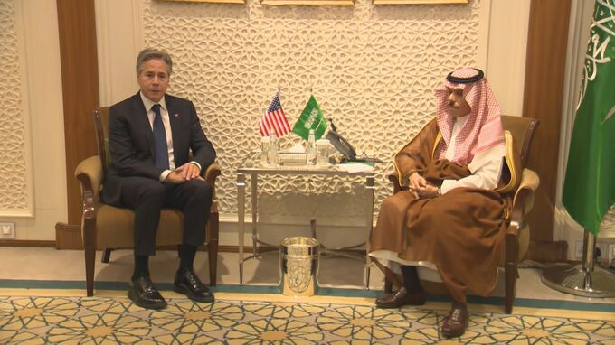 “地上作戦”の緊張高まる中　米国務長官がサウジ外相と対応協議