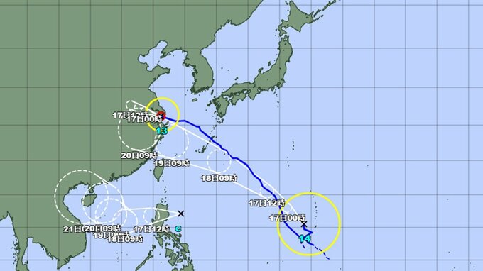 大型の台風14号情報　このあとの進路と勢力　新たな熱帯低気圧を確認も日本への影響はないか　|　山形のニュース│TUYテレビユー山形