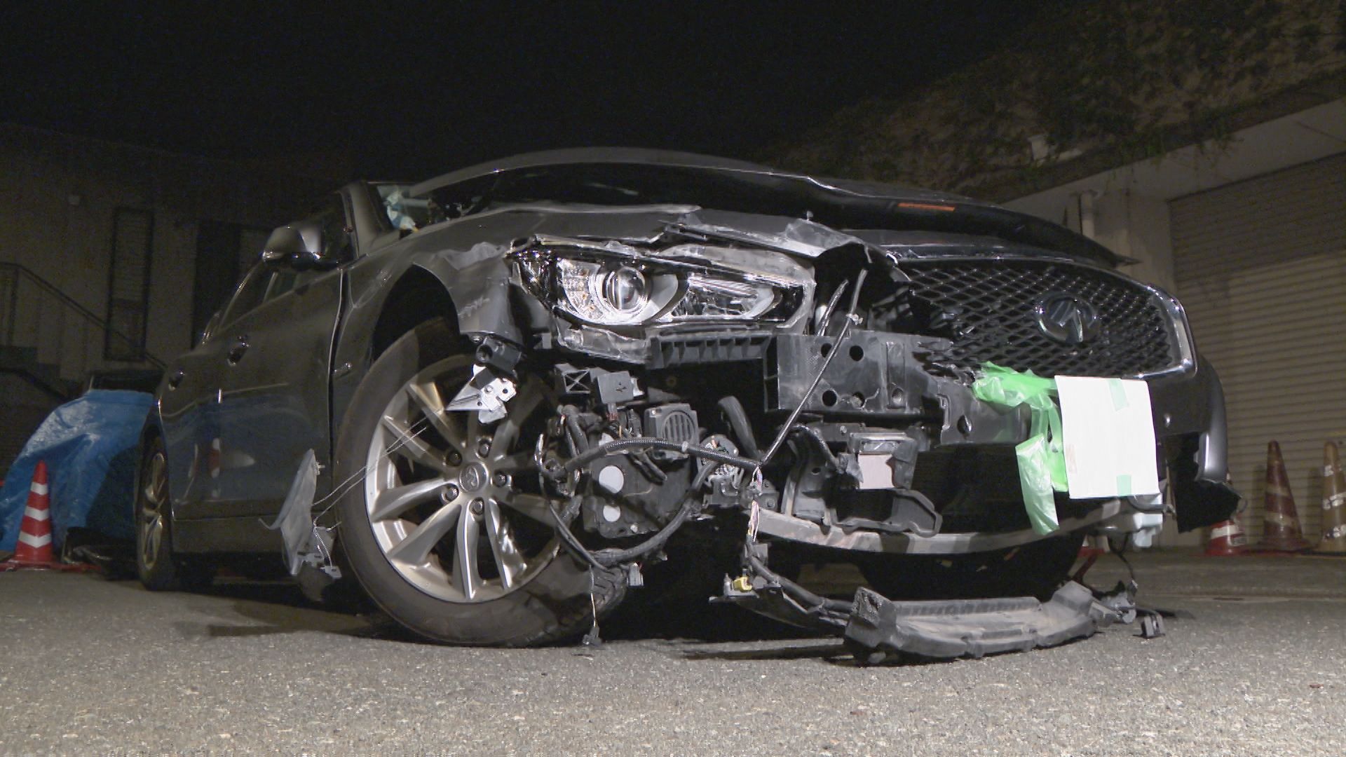 パトカーの追跡から逃げた乗用車が軽乗用車と衝突　自称大学生の男を逮捕　名古屋・北区