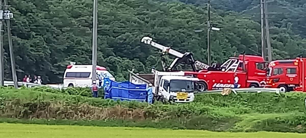 軽乗用車に乗っていた男性が死亡 6人けが 宮城・角田市でダンプなど