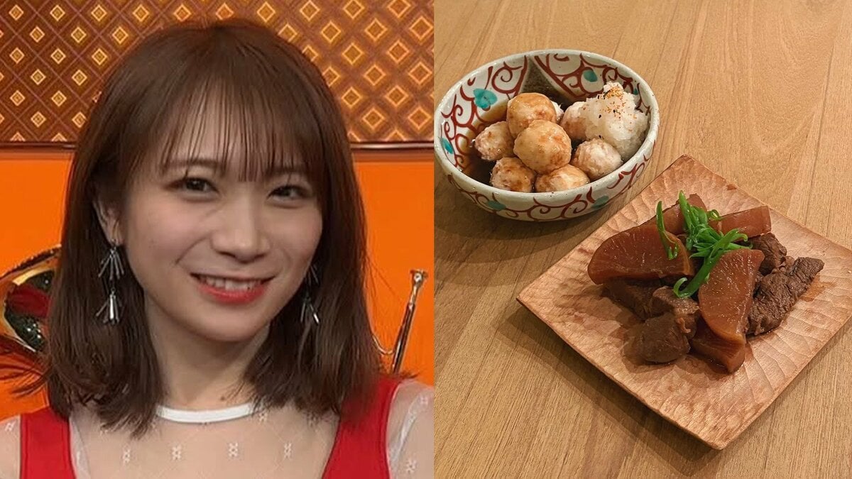 秋元真夏】 「次の日に食べたら染み染みだった」すね肉と大根の煮物を