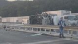山陽道（上り）志和IC～西条IC通行止め　トラックの横転事故で　広島　|　RCC NEWS | 広島ニュース | RCC中国放送