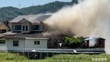 「倉庫から火が出ている」里庄町里見で住宅と倉庫が全焼する火事　けが人はなし【岡山】　|　岡山・香川のニュース | 天気 | RSK山陽放送