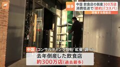 中国　去年倒産した飲食店約300万店　過去最多　苦戦する高級店　背景に「節約」「コスパ」志向の高まり　開催中の全人代でも「消費」が焦点に| TBS CROSS DIG with Bloomberg