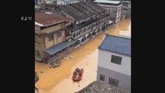 中国南部で大雨被害　広東省では橋が崩れ街が冠水　5人死亡| TBS CROSS DIG with Bloomberg