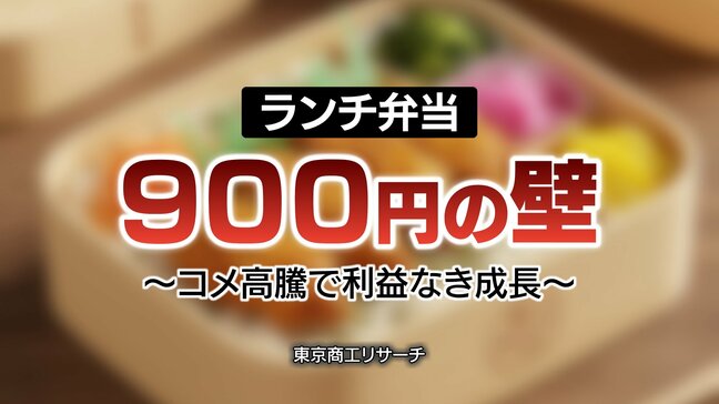 ランチ弁当 “900円の壁” との闘い…弁当製造業界は「利益なき成長」2年で売上高10%増も最終利益20%減|TBS NEWS DIG