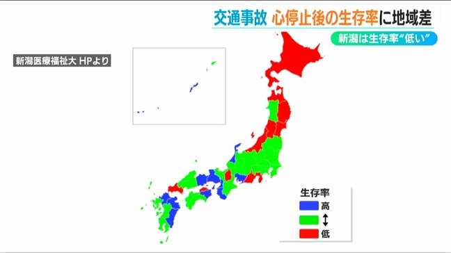 交通事故による心停止からの生存率「最大10倍の地域差あり」新潟医療福祉大が研究|TBS NEWS DIG