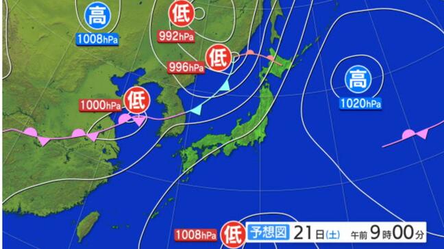 九州北部　来週は曇りや雨　日本海から大陸にかけて前線|TBS NEWS DIG