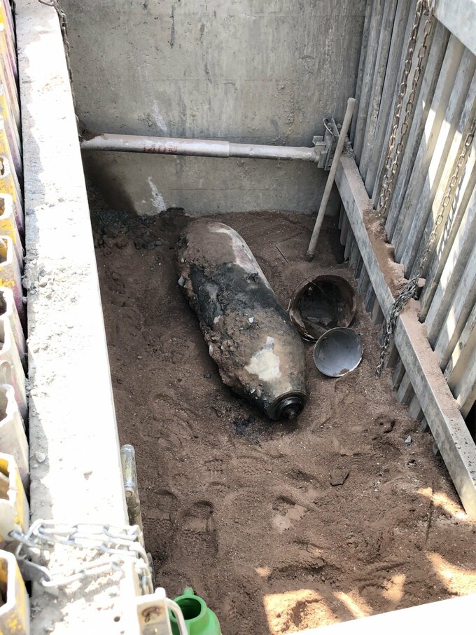 住宅街で米国製500ポンド不発弾　ガス管工事中に発見　処置進める＝静岡・磐田市　|　静岡のニュース | SBSNEWS | 静岡放送