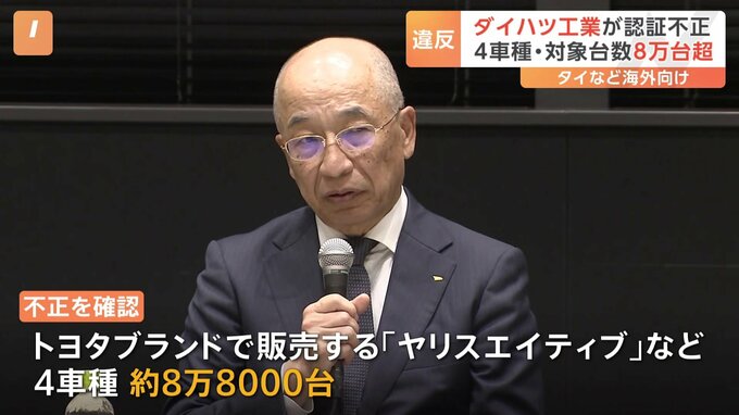 ダイハツ工業　海外向け自動車の認証手続きで不正発表 「ヤリスエイティブ」など4車種8万8000台あまり
