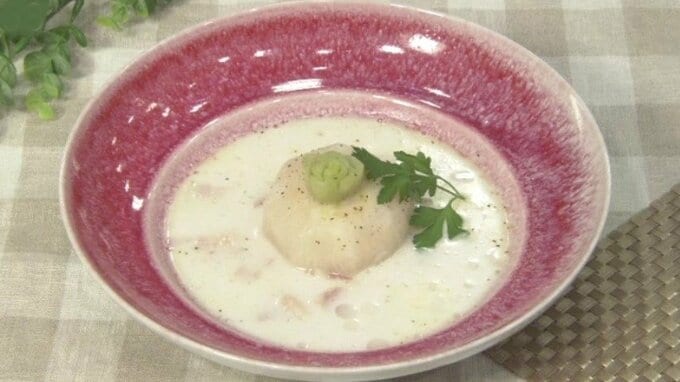 いつものメニューをちょこっとアレンジ「カブのココナッツミルク煮」簡単レシピ【わっちtheキッチン】　|　青森のニュース│ATV NEWS│青森テレビ