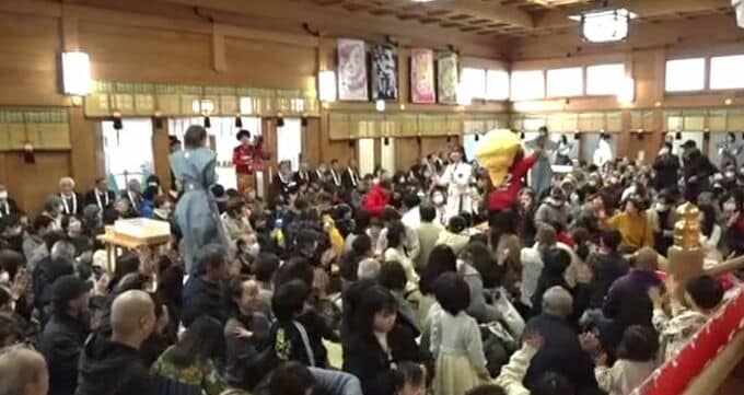 白山比咩神社で節分の豆まき 邪気を払い、無病息災を願う 石川・白山市|TBS NEWS DIG