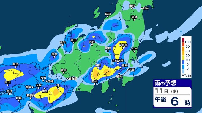 【大雨情報】関東甲信や北陸では10日も雷伴う激しい雨や非常に激しい雨か　警報級大雨の恐れも　東海でも急な強い雨に注意【3時間ごとの雨シミュレーション・10日正午更新】　|　新潟のニュース・天気｜BSN NEWS｜BSN新潟放送