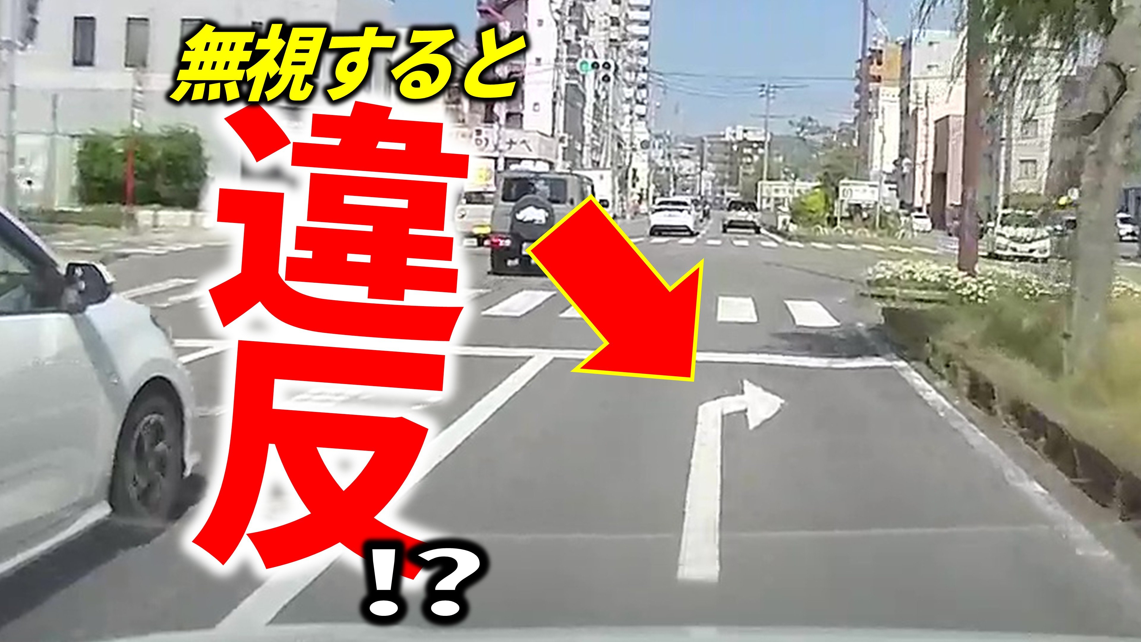 道路上の白矢印、無視して進むと交通違反？警察に聞いてみると… | TBS