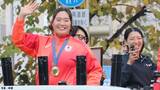 北口榛花、故郷・旭川市で凱旋パレード「初めてのことばかり」「金メダルのおかげ」と感激|TBS NEWS DIG