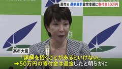 高市大臣が代表務める政党支部　国の公共事業を請け負う事業者から「寄付」受け取る 2021年の衆院選直前| TBS CROSS DIG with Bloomberg
